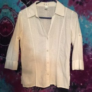 Old Navy eyelet button up shirt
